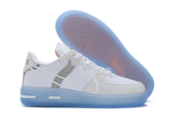 Men's Air Force 1 White/Blue Luminous Shoes 078